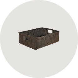 Underbed Storage Basket  Amish Wicker Under Bed or Table Storage — Amish  Baskets