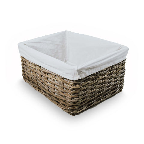 Extra Large Storage Baskets for Shelves, Wicker Rectangular